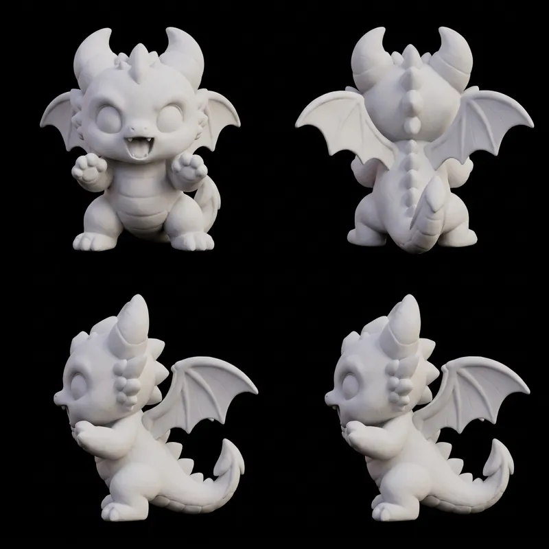 Dragen 四个方向，灰色，黑底